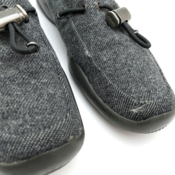 Prada Gray Wool Flat Loafers - Picture 7 of 16
